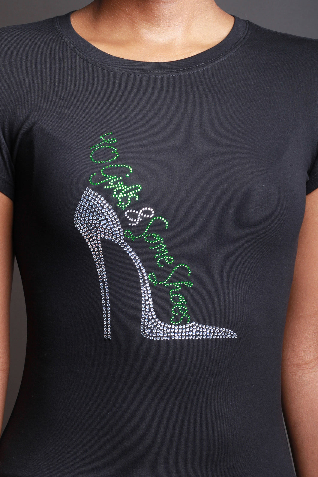 40 GIRLS AND SOME SHOES (GREEN HEEL)
