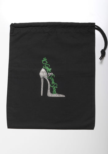 40 GIRLS AND SOME SHOES SHOE BAG (GREEN HEEL)