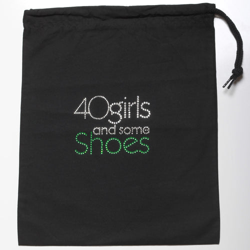 40 GIRLS AND SOME SHOES SHOE BAG GREEN